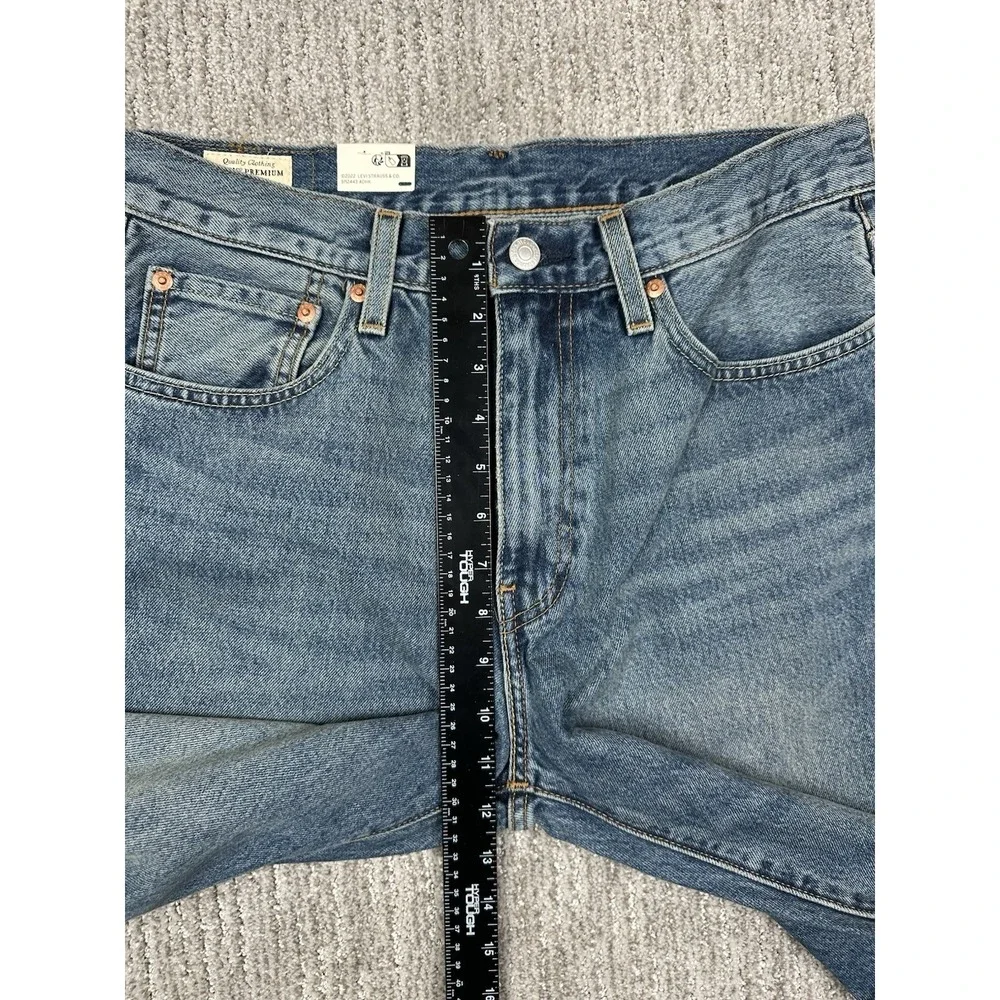 Levis Premium 568 Loose Straight Jeans 30x34 fits 32x33 New Mens Blue Cotton NWT